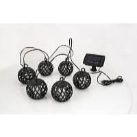 Garden King Șir LED solar, 6 lămpi, alb cald SL-1013