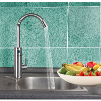 HomeLife INOX DIGITAL elektromos vízmelegítős csaptelep