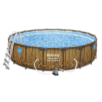 Bestway Power Steel Wood Swim Vista 5,49 x 1,22 m medence szett