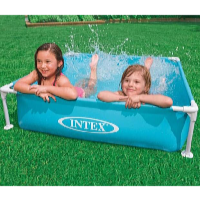 Intex Mini Frame gyermekmedence kék 122 x 122 x 30 cm