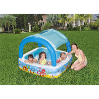 Bestway Gyermekmedence levehető árnyékoló tetővel 140 x 140 x 114 cm