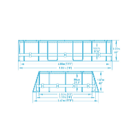 Bestway Set piscină Power Steel 4,88 x 3,05 x 1,07 m
