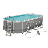 Bestway Set piscină Power Steel Ovală 5,49 x 2,74 x 1,22 m