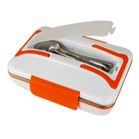 De Gusto Ételmelegítő doboz WARMY 12V/230V narancssárga