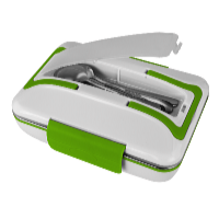 De Gusto Ételmelegítő doboz WARMY 12V/230V zöld