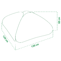 Garden King Spring önfelállító fóliasátor 120 x 120 x 60 cm
