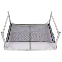 Garden King Masă pliabilă de camping cu plasă de depozitare 90 x 72 x 60 cm