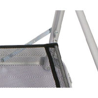 Garden King Masă pliabilă de camping cu plasă de depozitare 90 x 72 x 60 cm