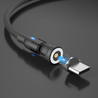 Platinium Cablu de încărcare magnetic 540° 3în1 1m
