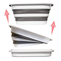 HomeLife Összecsukható szilikon kosár 40l