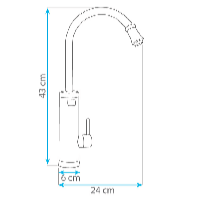 HomeLife INOX DIGITAL elektromos vízmelegítős csaptelep