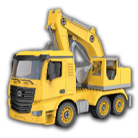 Kids World Set de construcție - excavator LOGIS AUTO