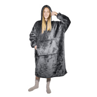 HomeLife Hoodie kapucnis TV kabát, szürke