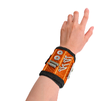 Profi Tools Mágneses szerszámtartó csuklópánt, 32 x 9 cm, narancs