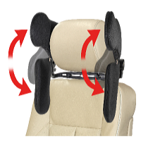 Road Star Állítható oldalsó autós fejtámla, fekete