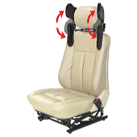 Road Star Állítható oldalsó autós fejtámla, fekete