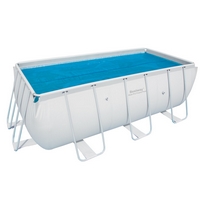 Bestway Învelitoare solară pentru piscină 3,8 x 1,8 m cu cadru metalic (pentru piscine de 4,12 x 2,01 m și 4,04 x 2,01 m)