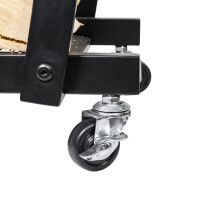 HomeLife Gurulós tüzifa tároló állvány ERAN, 48 x 59 x 28 cm