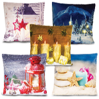 HomeLife LED-es világító párnahuzat 40 x 40 cm