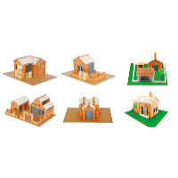 Kids World Set de construcție case 30 în 1