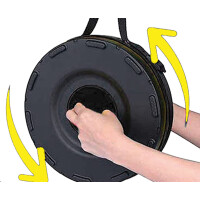 HomeLife SMARTY összecsukható teleszkópos szék - fekete