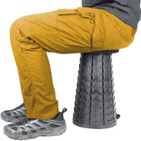 HomeLife SMARTY összecsukható teleszkópos szék - fekete