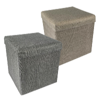 HomeLife Összecsukható tárolózsámoly 37 x 37 cm