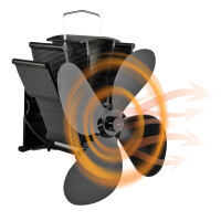 HomeLife SIROC 4 kályhaventilátor füstcsőre T2002