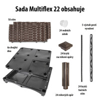 Garden King Multiflex strat înălțat modular 22