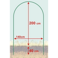 Garden King Pergola pentru trandafiri 140 x 240 x 38 cm