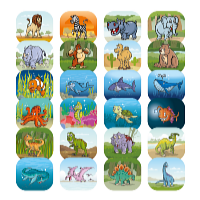 Kids World Fotóprojektor + zseblámpa Állatok