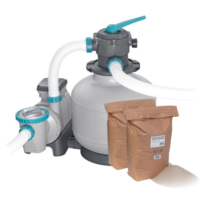 Bestway Filtru de nisip ULTRA EVO 11355 l/oră + 2 x Nisip filtrant 25 kg
