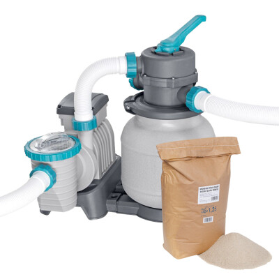 Bestway Filtru de nisip PROFI EVO 6056 l/oră + Nisip filtrant 25 kg