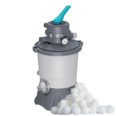 Bestway STANDARD EVO homokszűrő 3596 l/óra + POLYSPHERE szűrőgolyók 500 g