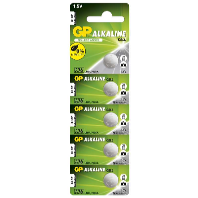 GP Batteries Alkalikus gombelem  GP LR44 A76F 5 db