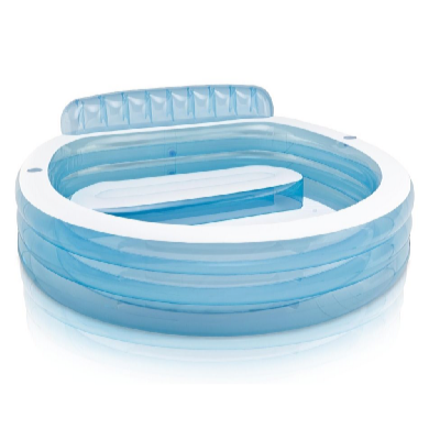 Intex Felfújható medence ülőkével 229 x 218 x 79 cm