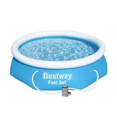 Bestway Piscină FAST SET 2,44 x 0,61 m cu Pompă filtrare apă pentru piscină
