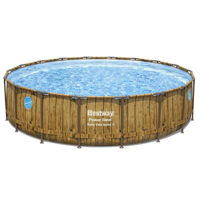 Bestway Power Steel Wood Swim Vista 5,49 x 1,22 m medence önállóan