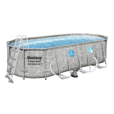 Bestway Power Steel Stacked Stone Swim Vista 5,49 x 2,74 x 1,22 m medence szett
