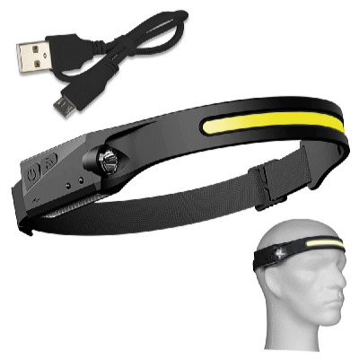 Platinium Tölthető fejlámpa LED szalaggal 2in1 SL202