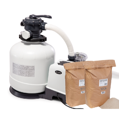 Intex Filtru de nisip KRYSTAL CLEAR 9200 l/oră SX3200 + 2 x Nisip filtrant 25 kg