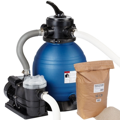 Clean Pool Filtru de nisip MAXI 6000 l/oră + nisip filtrant 25kg