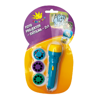 Kids World Fotóprojektor + zseblámpa Állatok