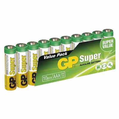 GP Batteries Alkalikus elem GP 1,5V AAA 10 db