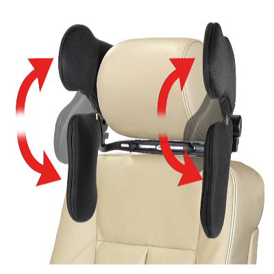 Road Star Állítható oldalsó autós fejtámla, fekete