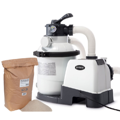 Intex Filtru de nisip KRYSTAL CLEAR 2000 l/oră SX925 + Nisip filtrant 25 kg