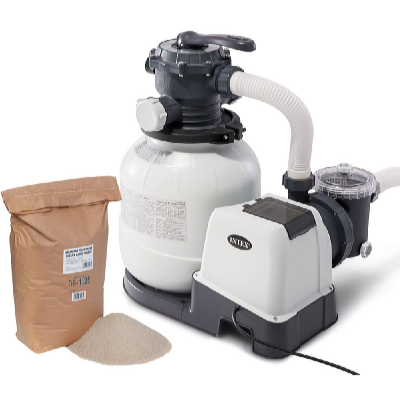 Intex Filtru de nisip KRYSTAL CLEAR 6000 l/oră SX2100 + Nisip filtrant 25 kg