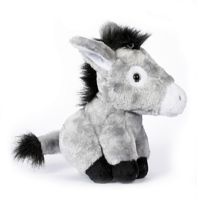 Kids World Plüss ülő csacsi 28 cm