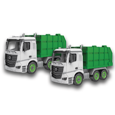 Kids World Set de construcție LOGIS AUTO camion de gunoi set 2 bucăți