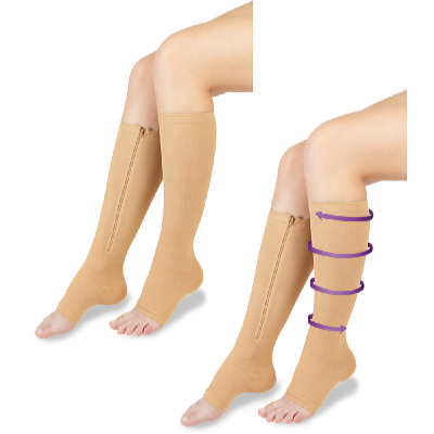 Wellife Kompressziós harisnya cipzárral 2db